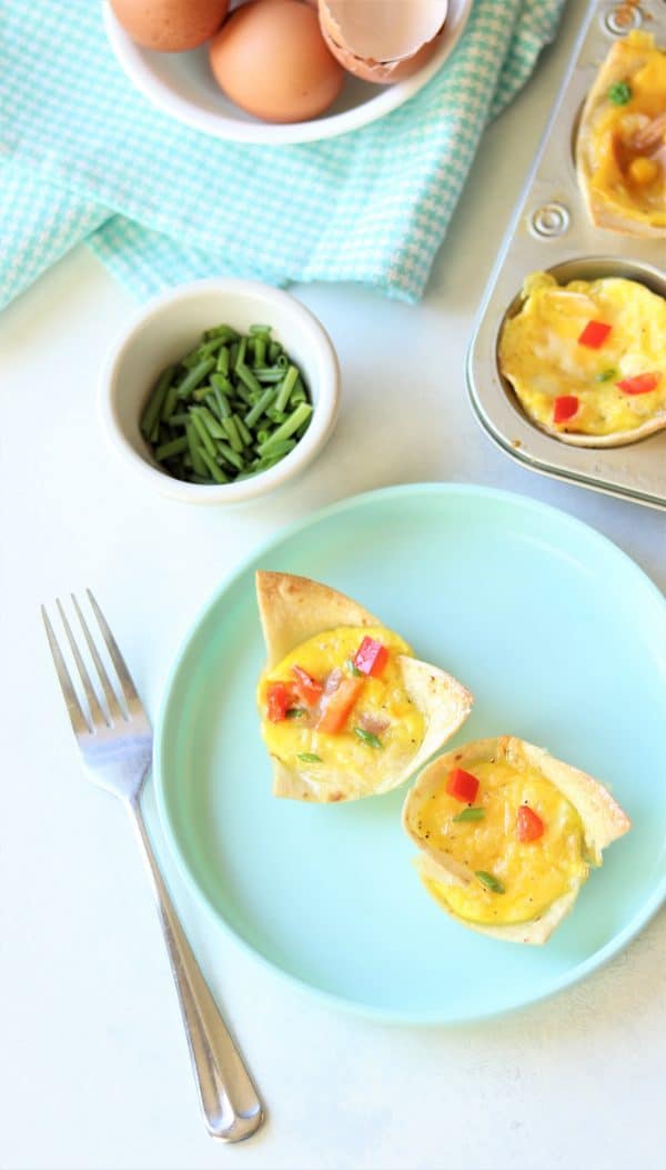 Breakfast Burrito Cups A messfree way to get your kids to eat a burrito!