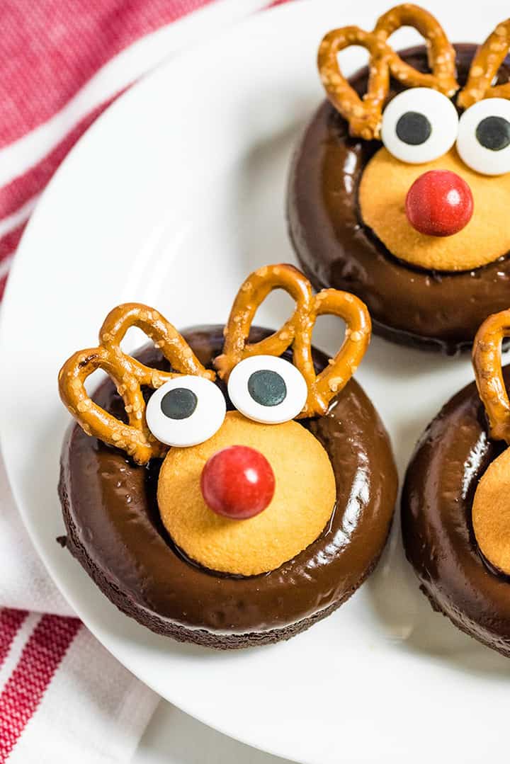 Close up for Reindeer Donuts