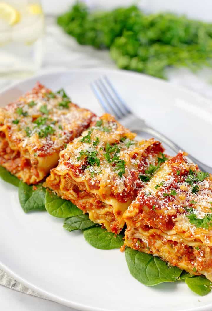 Vegetarian Lasagna Rollups - Charisse Yu