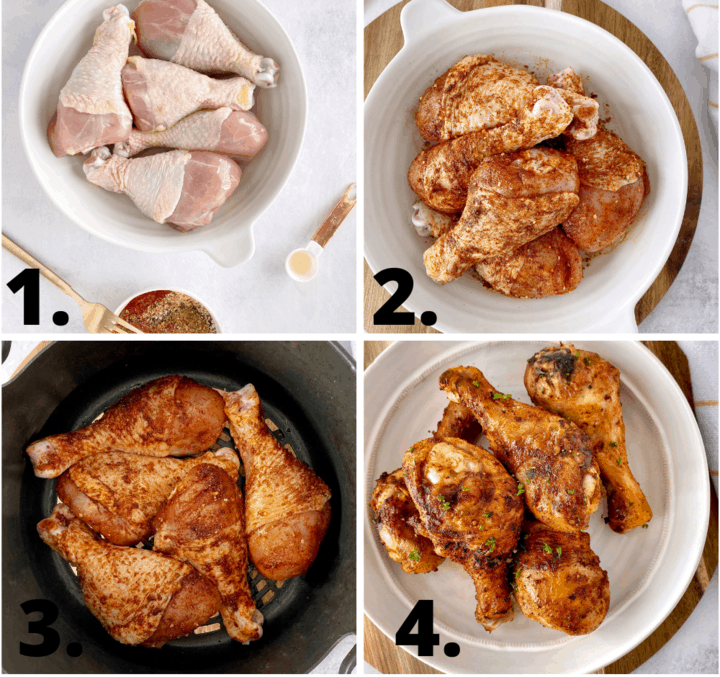 how to make air fryer chicken legs