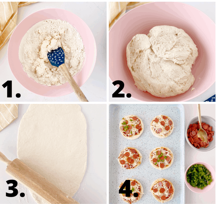 how to make no yeast pizza dough diagram 