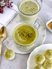 cup of matcha latte
