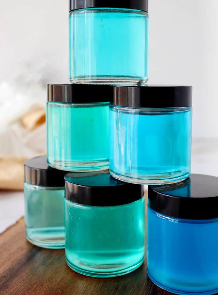 jars of hand sanitizer