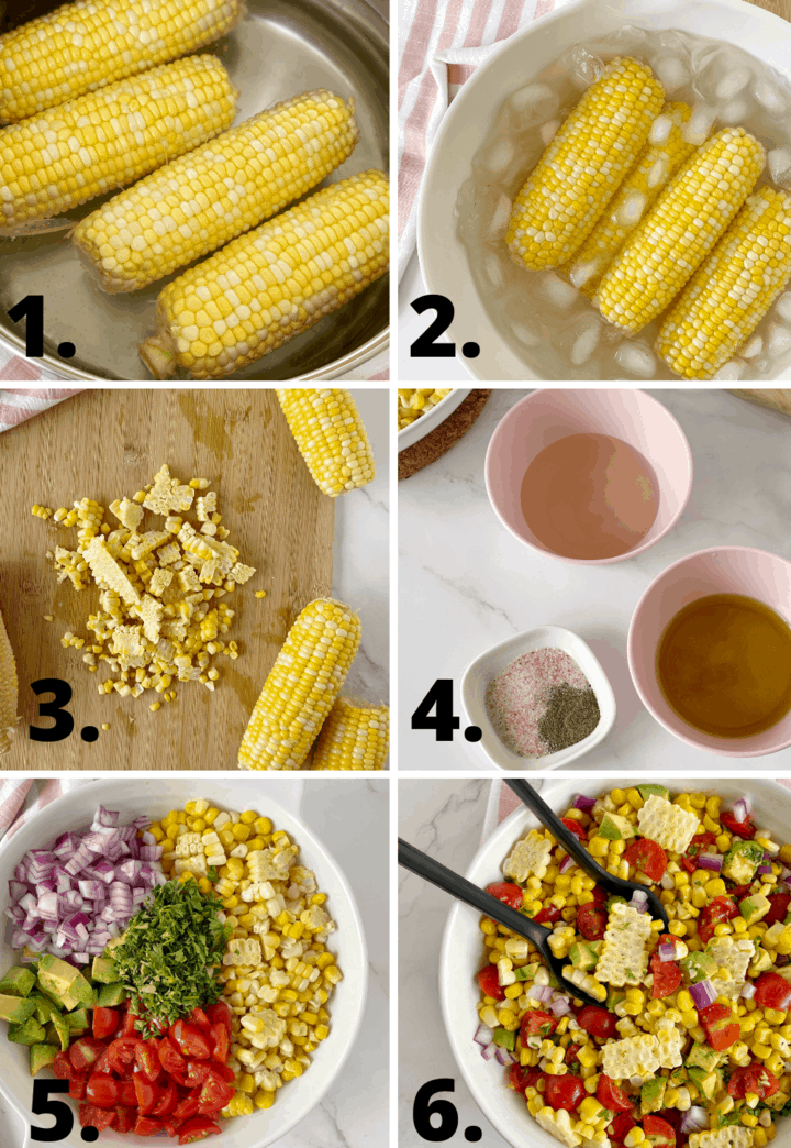 how to make corn salad diagram 
