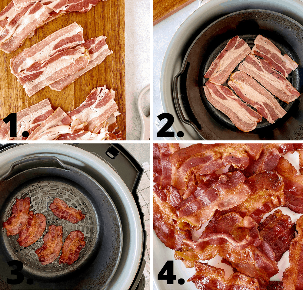 how to make air fryer bacon 