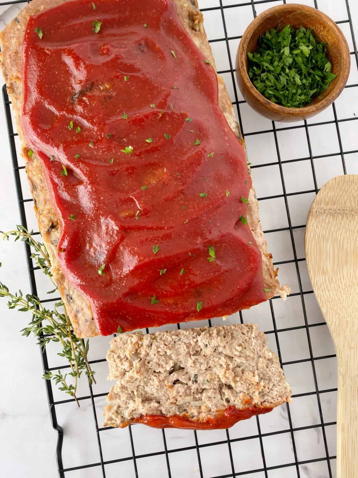 meatloaf with sauce
