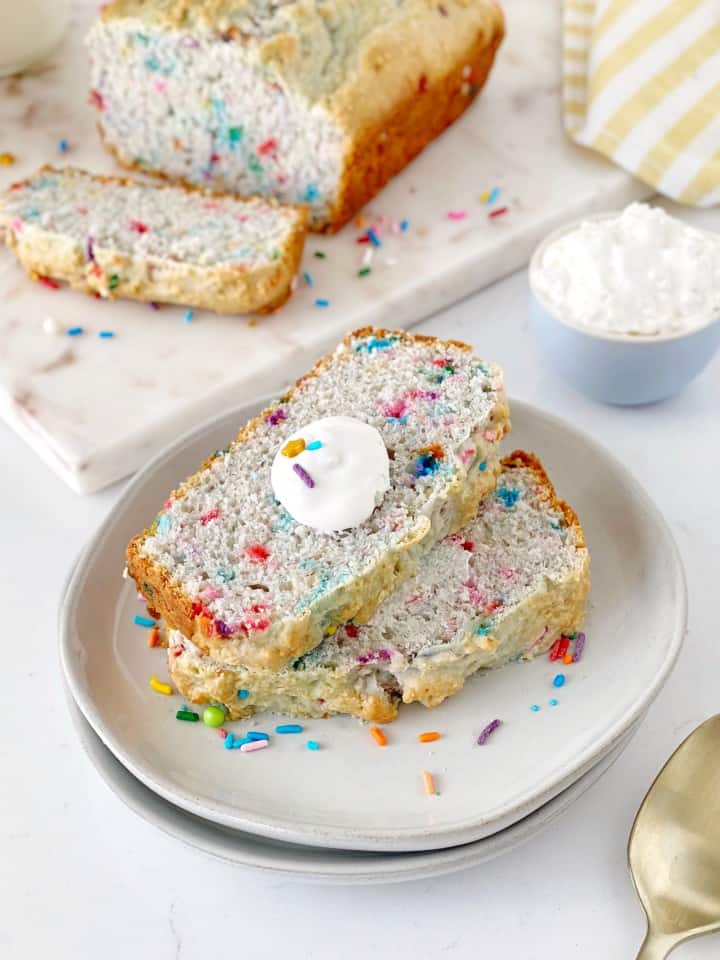 cake with slices on top of a plate