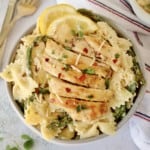 pasta with chicken and asparagus