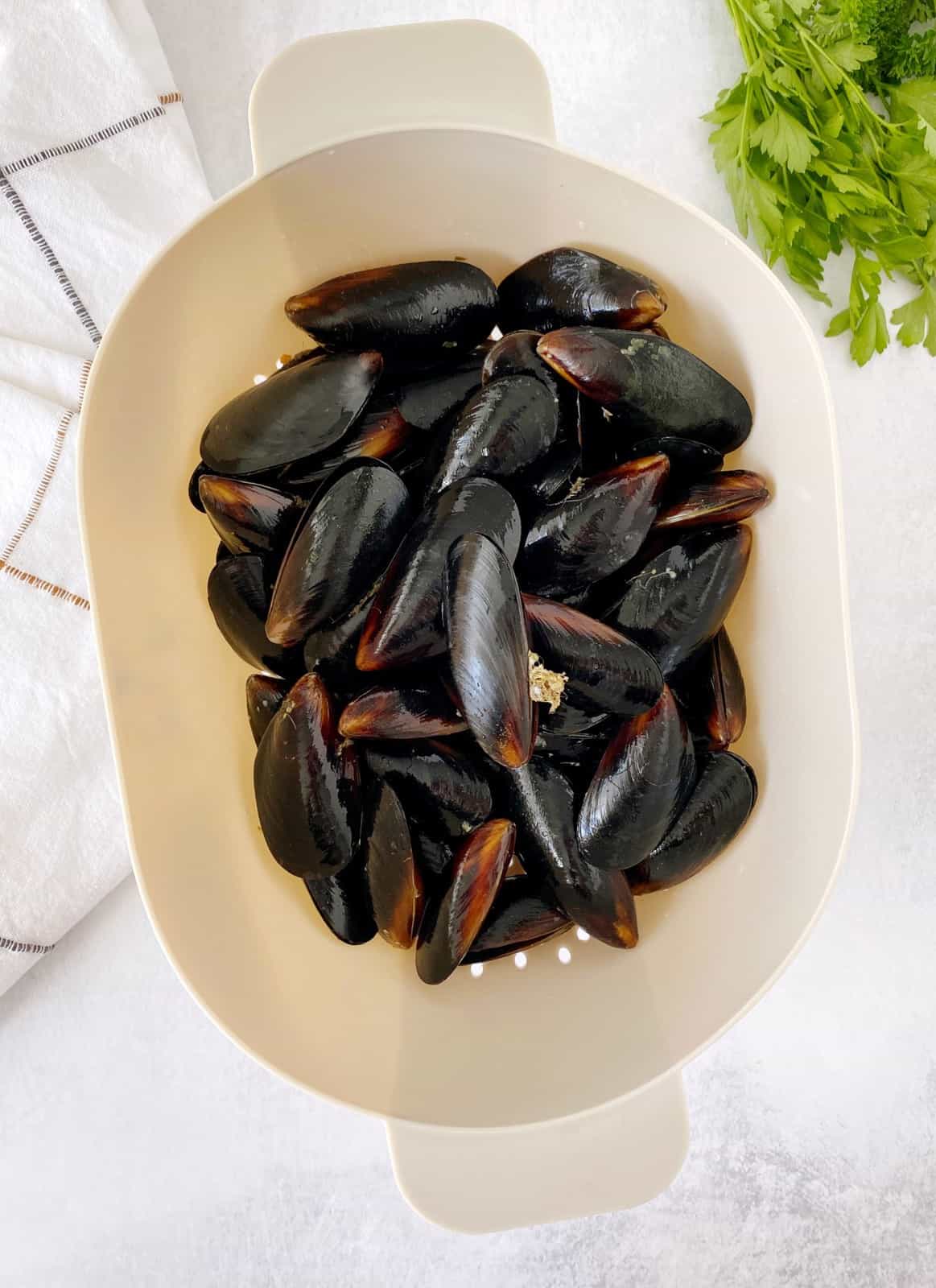 bowl of mussels 