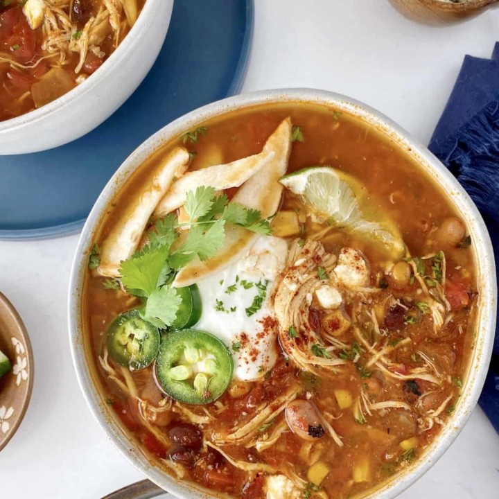 Chicken Taco Soup - Instant Pot - Charisse Yu