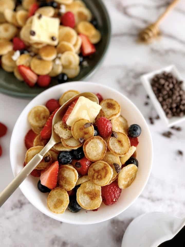 mini panakes in a bowl