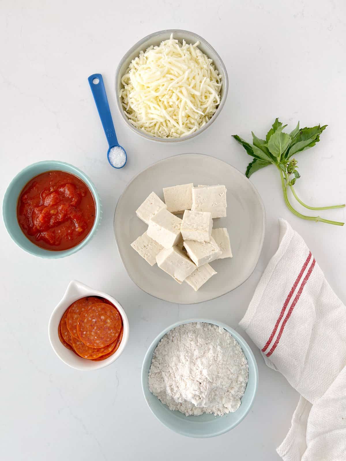 ingredients for tofu crust 