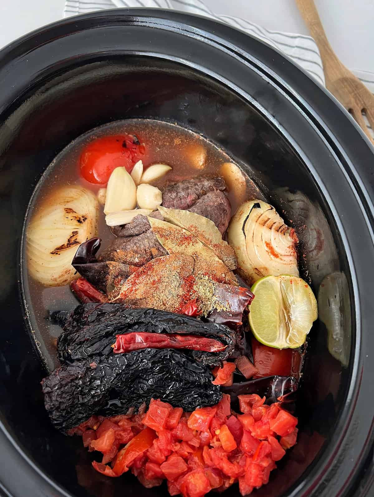 cooked birria in slow cooker 
