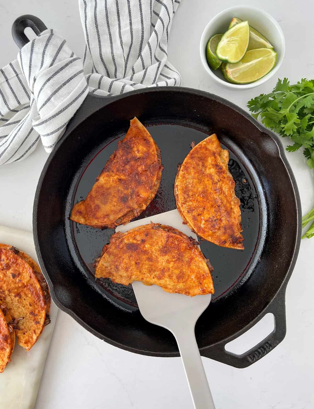 tacos in a pan 