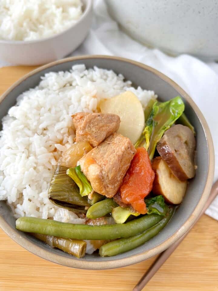 pork sinigang with rice