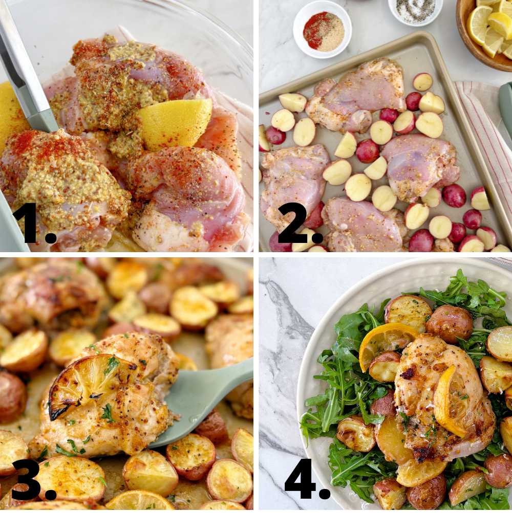 how to make lemon chicken and potatoes
