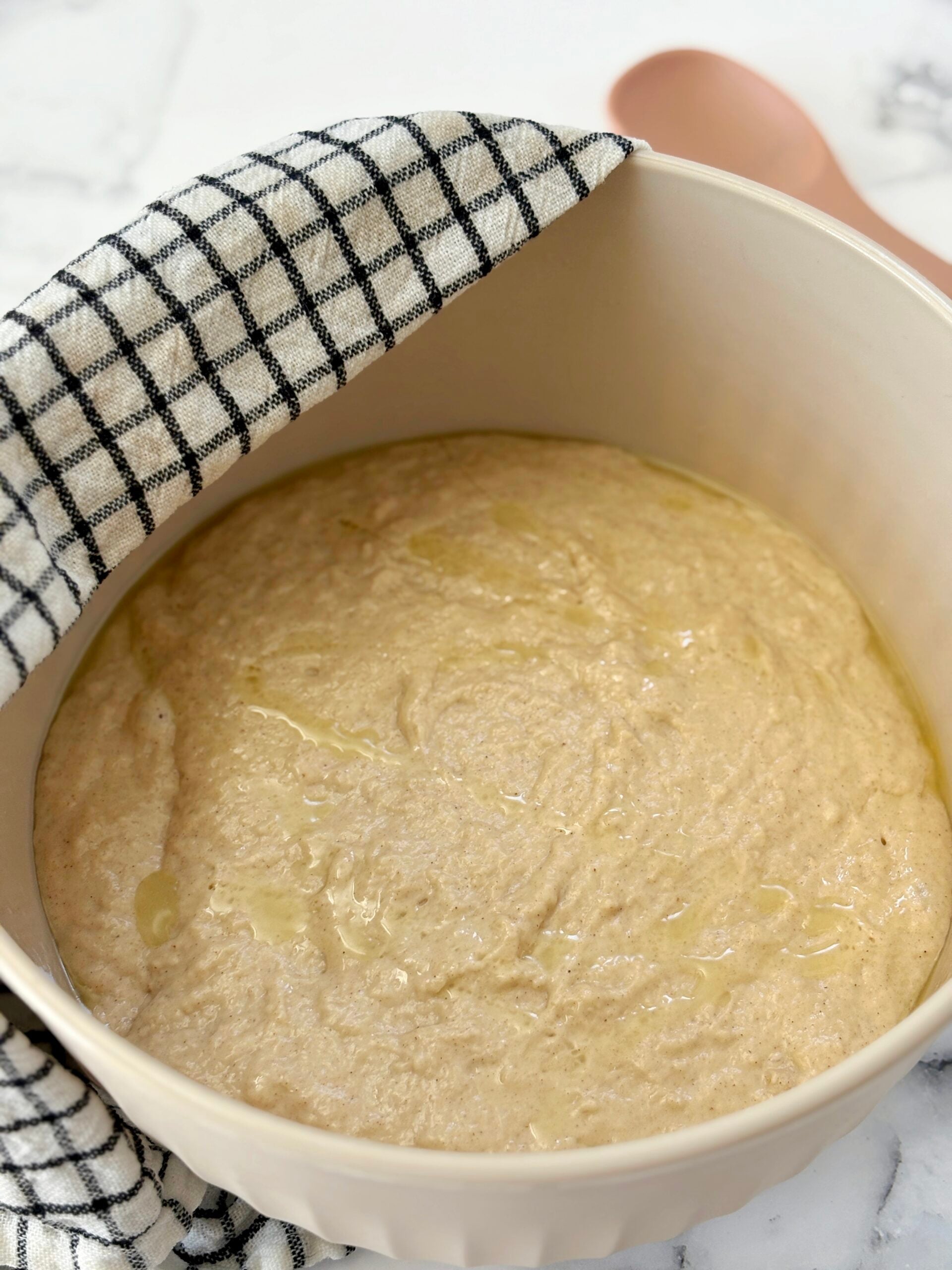 bowl close up of dough
